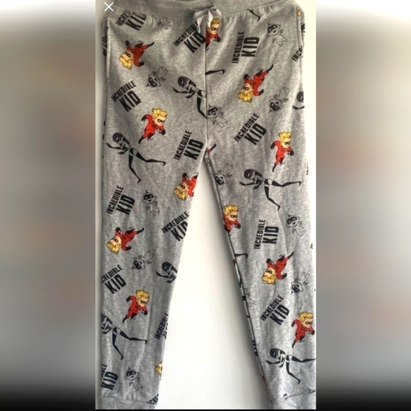 DISNEY Pixar Incredibles, Incredible Kid Jogger Pants Heathered Gray Siz… - Picture 1 of 5